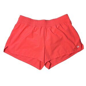 Gap Fit Women's Medium High Rise Running Shorts Built In Brief Lined Orange #210